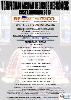CAMPEONATO DE DARDOS RECAMA TARRACO    COSTA DORADA  -  SALOU 2013