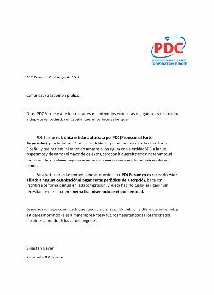 Comunicado PDC Europe